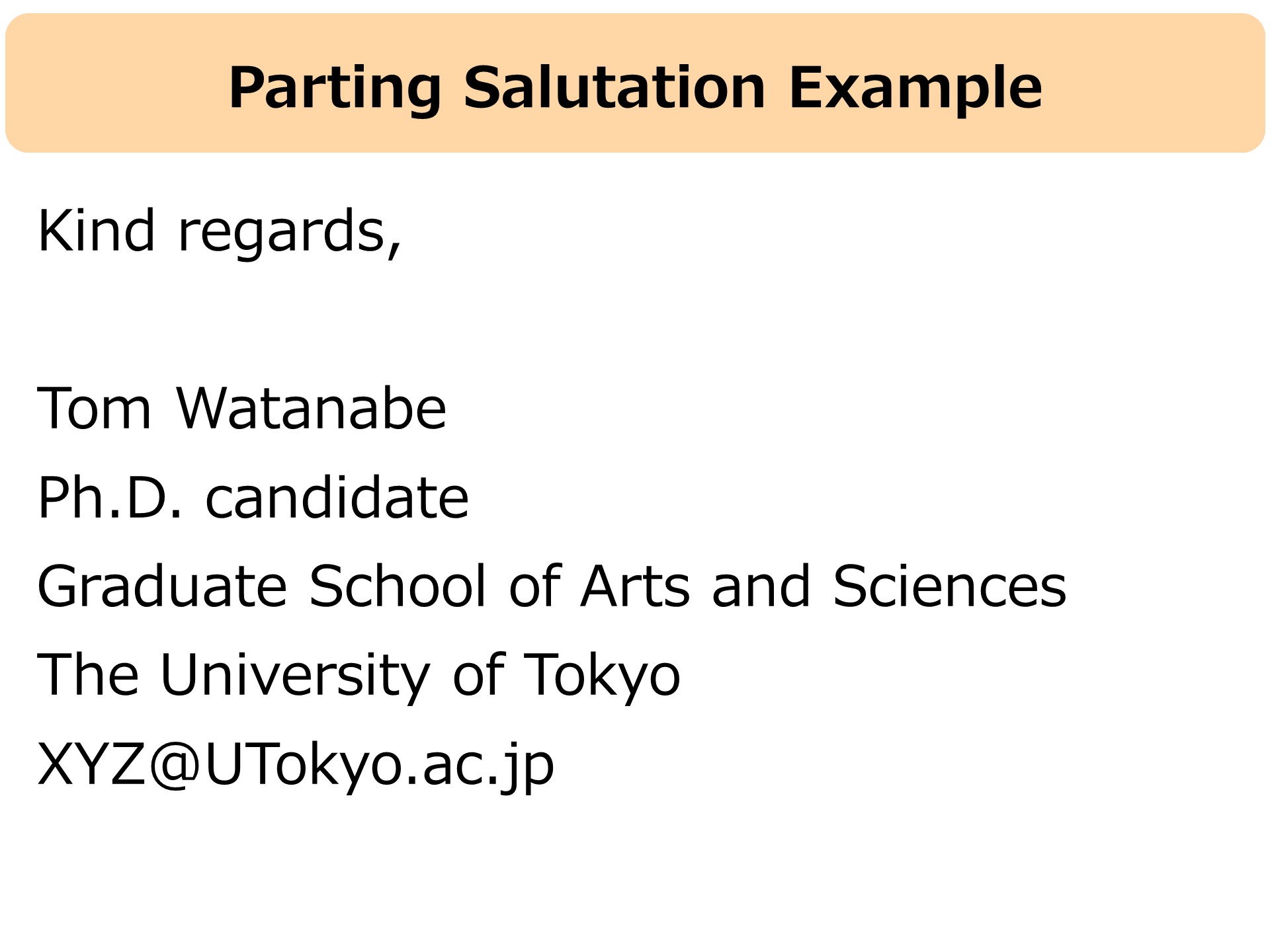 3.2.2 Initial Salutation, Module 3: Asking for Favors and Making Inquiries  by Email and Telephone, EA002 Courseware